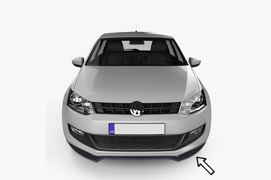 Volkswagen Polo 2010-2017 Front lip ESA (black) Image