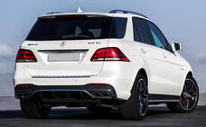 Mercedes GLE/ML class W166 2011-2018 Rear diffuser for GLE (GLE63 design) photo 2
