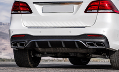 Mercedes GLE/ML class W166 2011-2018 Rear diffuser for GLE (GLE63 design) photo 1