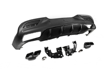 Mercedes GLE coupe C292 2015-2019 Rear diffuser with tips Black (GLE63 design) photo 4