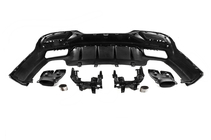 Mercedes GLE coupe C292 2015-2019 Rear diffuser with tips Black (GLE63 design) photo 5