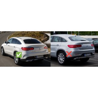Rear diffuser with tips Black (GLE63 design) photo 2