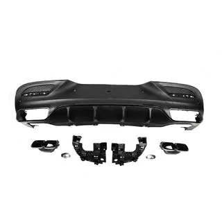 Rear diffuser with tips Black (GLE63 design)