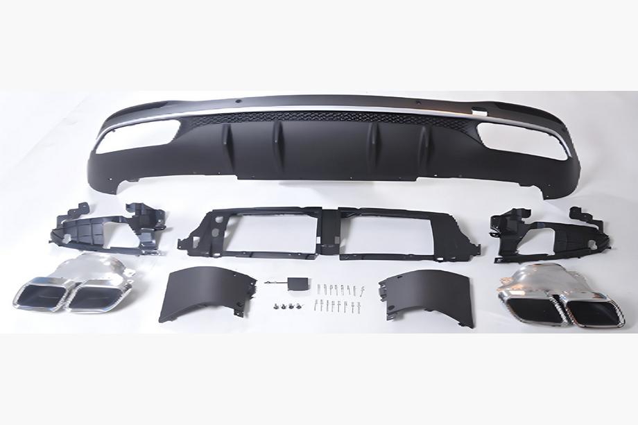 Mercedes GLE coupe C167 2019- Rear diffuser with exhaust tips (for GLE63) Image