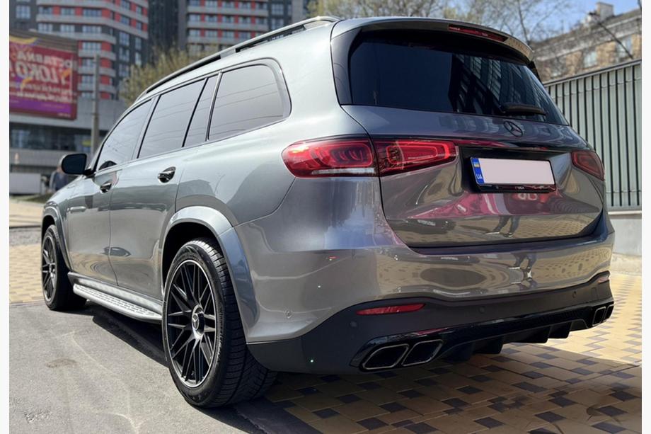 Mercedes GLS X167 2019- Rear diffuser with exhaust tips BlackEdition (GLS63 design) Image