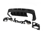 Mercedes GLE coupe C167 2019- Rear diffuser with tips Black (GLE63 design) photo 5