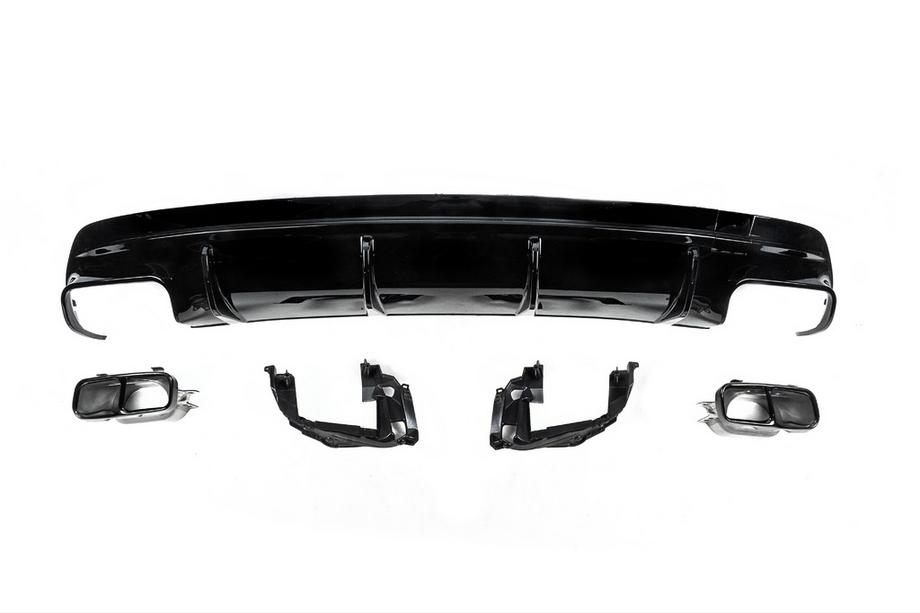Mercedes CLA C117 2013-2019 Rear Diffuser Black (CLA45 Design with Tips) Photo 1