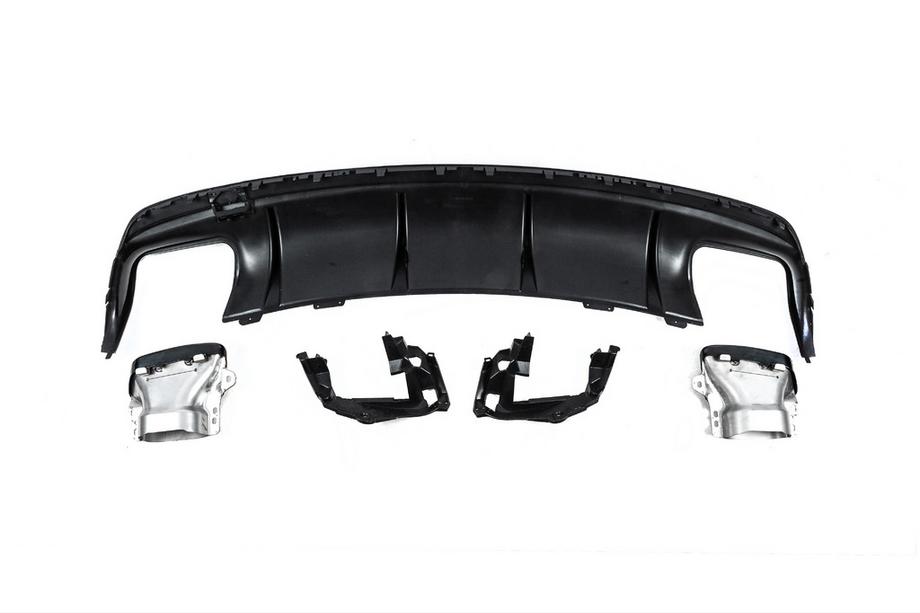 Mercedes CLA C117 2013-2019 Rear Diffuser Black (CLA45 Design with Tips) Photo 5