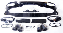 Mercedes CLA C118 2019- Rear diffuser with exhaust tips (for CLA45) photo 1
