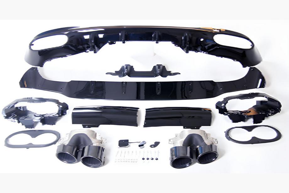 Mercedes CLA C118 2019- Rear diffuser with exhaust tips (for CLA45) Image