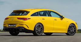 Mercedes CLA C118 2019- Rear diffuser with exhaust tips (CLA35 design) photo 3