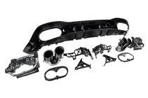 Mercedes A-class W177 2018- Rear diffuser with exhaust tips (Design A45 HB) photo 2