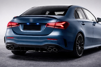 Mercedes A-class W177 2018- Rear diffuser with exhaust tips (Design A45 SD) photo 1