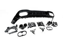 Mercedes A-class W177 2018- Rear diffuser with exhaust tips (Design A45 SD) photo 5