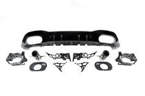 Mercedes A-class W177 2018- Rear diffuser with exhaust tips (Design A35 HB) photo 2