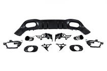 Mercedes A-class W177 2018- Rear diffuser with exhaust tips (Design A35 HB) photo 4