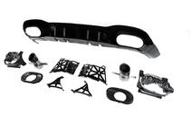 Mercedes A-class W177 2018- Rear diffuser with exhaust tips (Design A35 SD) photo 7