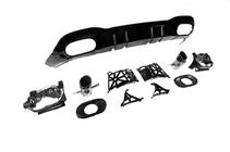 Mercedes A-class W177 2018- Rear diffuser with exhaust tips (Design A35 SD) photo 3