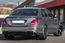 Mercedes E-class W213 2016-2023 Rear Diffuser with Tips E63-Design Black (for AMG/AMG-Line 2016-2020) photo 1