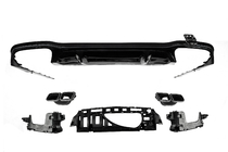 Mercedes E-class W213 2016-2023 Rear Diffuser with Tips E63-Design Black (for AMG/AMG-Line 2016-2020) photo 3