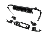 Mercedes E-class W213 2016-2023 Rear Diffuser with Tips E63-Design Black (for AMG/AMG-Line 2016-2020) photo 4