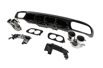 Mercedes E-class W213 2016-2023 Rear diffuser with exhaust tips E53-Design (for AMG/AMG-Line) photo 3