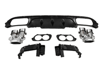 Mercedes E-class W213 2016-2023 Rear diffuser with exhaust tips E53-Design (for AMG/AMG-Line) photo 5