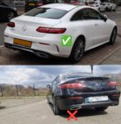 Mercedes E-class coupe C238 2016-2024 Rear Diffuser Black with Black Tips (AMG63 Design) photo 3