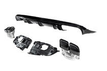 Mercedes E-class coupe C238 2016-2024 Rear Diffuser Black with Black Tips (AMG63 Design) photo 4