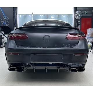 Rear Diffuser Black with Black Tips (AMG63 Design)