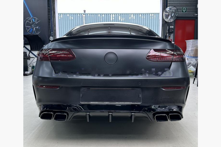 Mercedes E-class coupe C238 2016-2024 Rear Diffuser Black with Black Tips (AMG63 Design) Image
