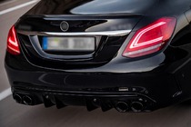 Mercedes C-class W205 2014-2021 Rear diffuser with exhaust tips (Design C43) photo 1