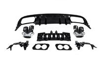 Mercedes C-class W205 2014-2021 Rear diffuser with exhaust tips (for Coupe Design AMG43) photo 6