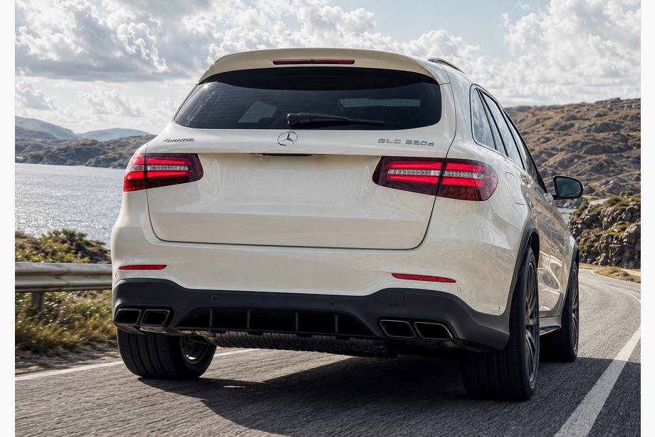 Mercedes GLC X253 2015-2022 Rear Diffuser with Tips Black (AMG63 Design) Photo 2