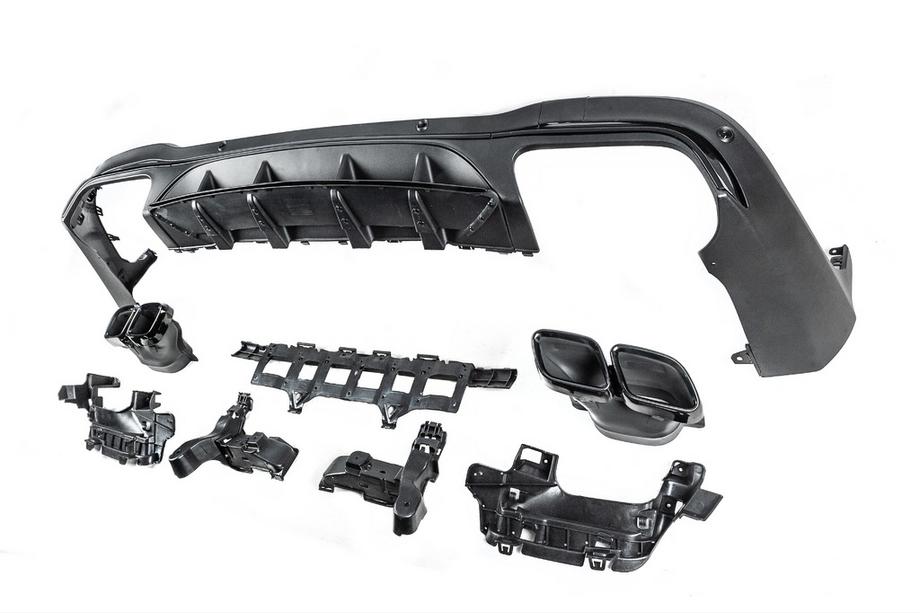 Mercedes GLC X253 2015-2022 Rear Diffuser with Tips Black (AMG63 Design) Photo 5