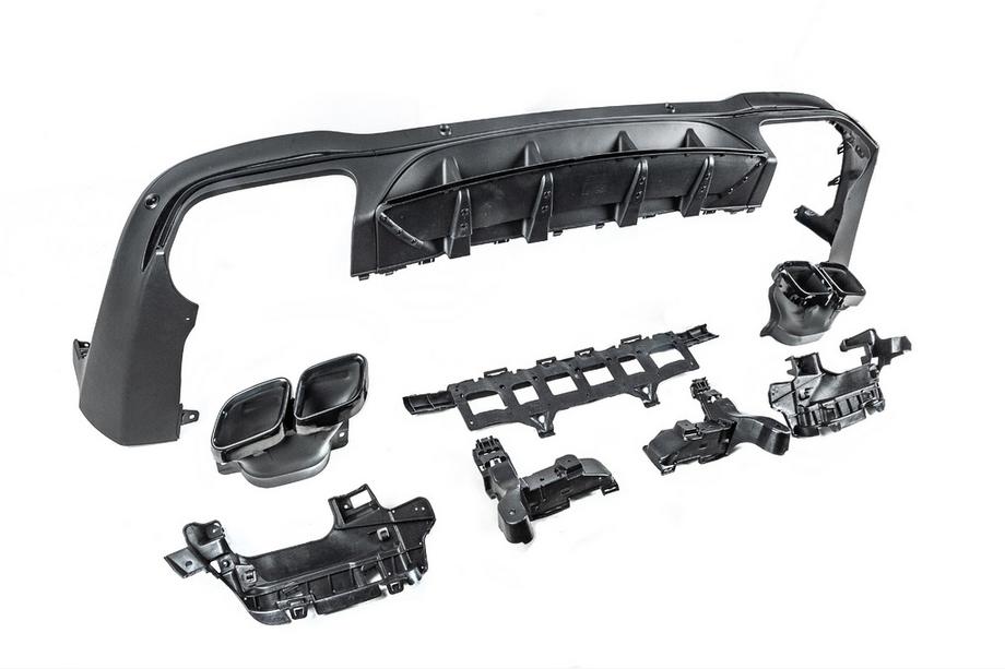 Mercedes GLC X253 2015-2022 Rear Diffuser with Tips Black (AMG63 Design) Photo 6