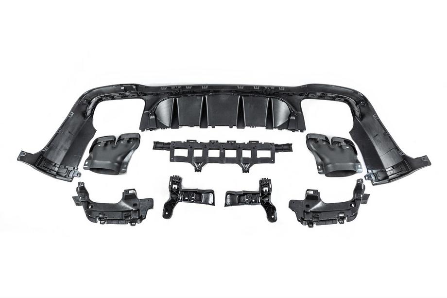 Mercedes GLC X253 2015-2022 Rear Diffuser with Tips Black (AMG63 Design) Photo 7
