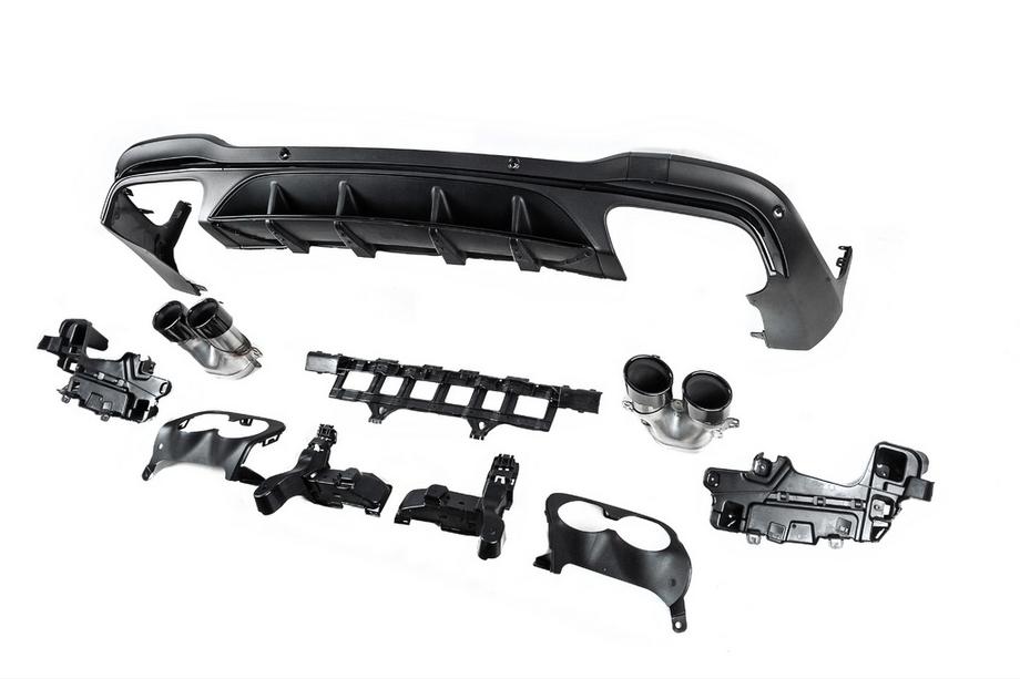Mercedes GLC X253 2015-2022 Rear diffuser with exhaust tips (AMG43 Design) Photo 5