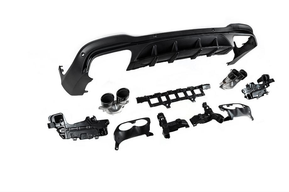 Mercedes GLC X253 2015-2022 Rear diffuser with exhaust tips (AMG43 Design) Photo 6
