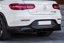 Mercedes GLC coupe C253 2016-2023 Rear Diffuser with Tips Black (AMG63 Design) photo 2