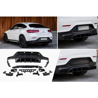 Rear Diffuser with Tips Black (AMG63 Design) photo 1