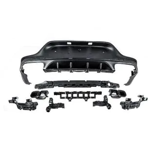 Rear Diffuser with Tips Black (AMG63 Design) photo 4
