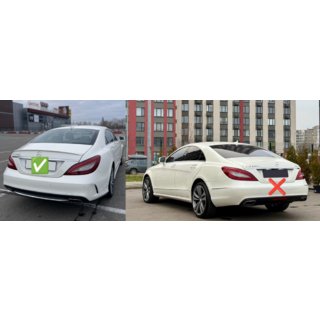 Rear diffuser with exhaust tips Black (2015-2018, CLS63 design) photo 3