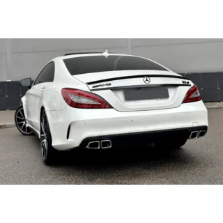 Rear diffuser with exhaust tips Black (2015-2018, CLS63 design)
