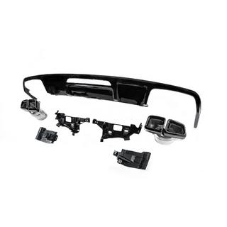 Rear diffuser with exhaust tips Black (2015-2018, CLS63 design) photo 4