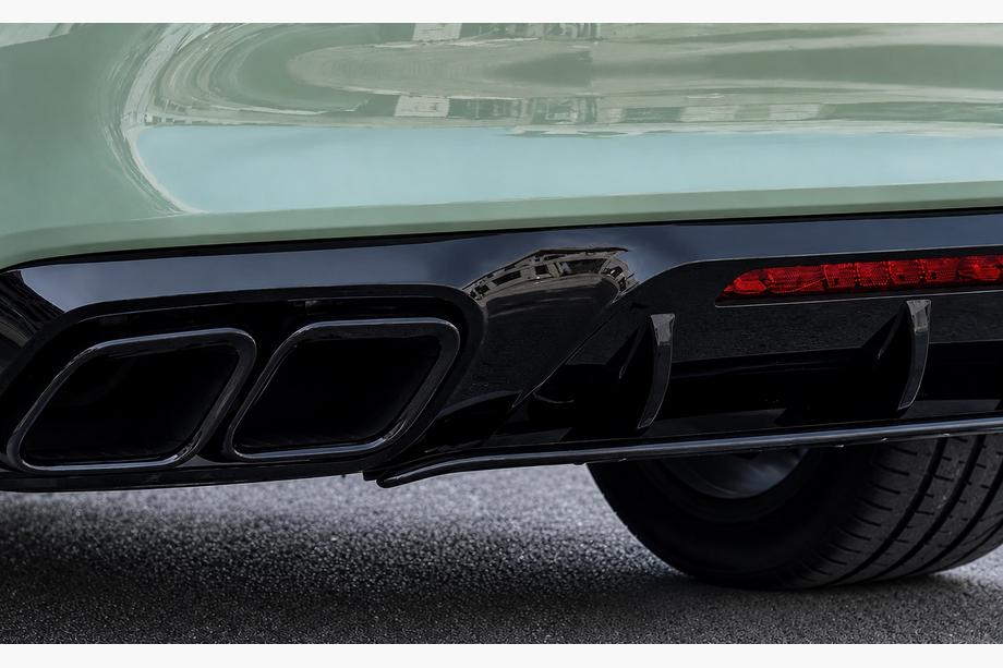 Mercedes CLS C218 2011-2018 Rear diffuser with exhaust tips Black (2015-2018, GT63 Design) Photo 2