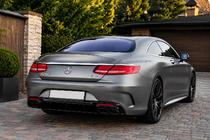 Mercedes S-class C217 Coupe 2014-2020 Rear Diffuser with Tips Black (2018-2020) photo 2