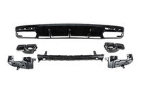 Mercedes S-class C217 Coupe 2014-2020 Rear Diffuser with Tips Black (2018-2020) photo 4
