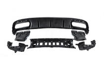 Mercedes S-class C217 Coupe 2014-2020 Rear Diffuser with Tips Black (2018-2020) photo 8