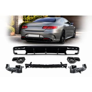 Rear Diffuser with Tips Black (2018-2020) photo 1
